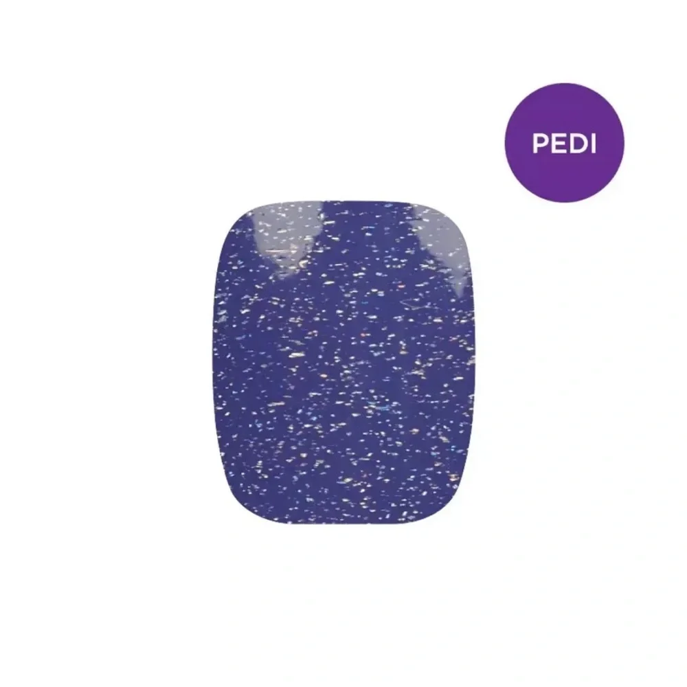 *Retired* Color Street: Good Night (Pedicure) | Indigo Purple Blue Sparkle